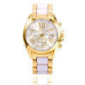 Mode geneve montre en or plaqué or étui en acier inoxydable dos femme montres à quartz femme quartz